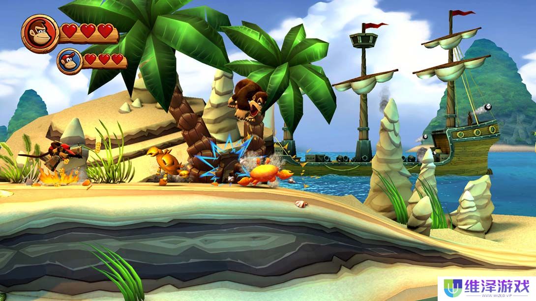 【美版】咚奇刚 归来 HD .Donkey Kong Country Returns HD 中文_6