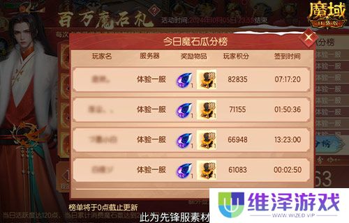 百万魔石签到回归！魔域口袋版签到就暴富！